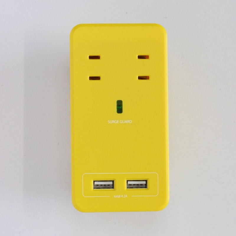 (コストコ) Fargo（ファーゴ）SATI COLOR(サティカラー) AC4個口 4.2A USB 全14色 CT221 イエロー