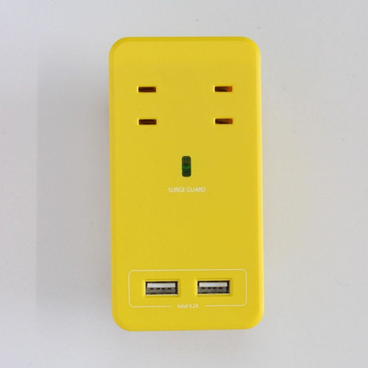 (コストコ) Fargo（ファーゴ）SATI COLOR(サティカラー) AC4個口 4.2A USB 全14色 CT221 イエロー