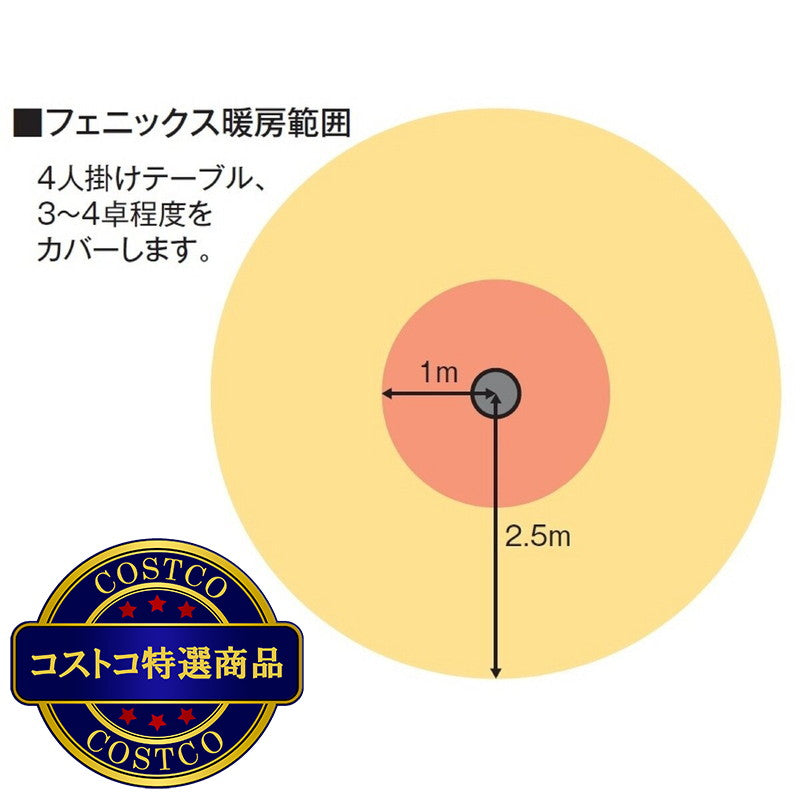 (コストコ) クレスター 屋外用フェニックスヒーター