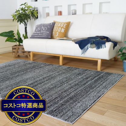 (コストコ) スミノエ 防炎・防音ラグ リュストル 200cm x 200cm ダークグレー