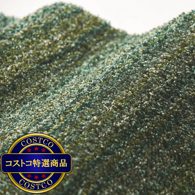 (コストコ) スミノエ 防炎・防音ラグ リュストル 正円 200cm x 200cm フォレストグリーン