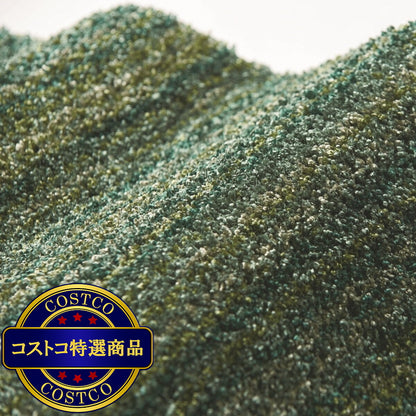 (コストコ) スミノエ 防炎・防音ラグ リュストル 正円 200cm x 200cm フォレストグリーン