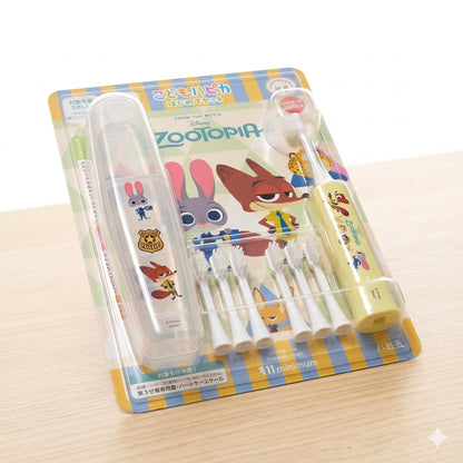 (コストコ) こどもハピカ はじめてセットキャラクター 電動歯ブラシ 本体 + 替ブラシ6本 ズートピア