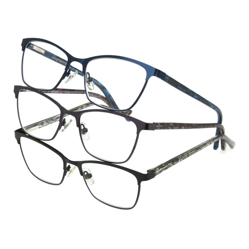 (コストコ) Design Optics® by Foster Grant "ADDIE" リーディンググラス 3.00 3着セット