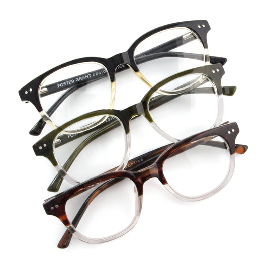 (コストコ) Design Optics® by Foster Grant "CHARLIE"/"DAX" リーディンググラス 2.50 3着セット