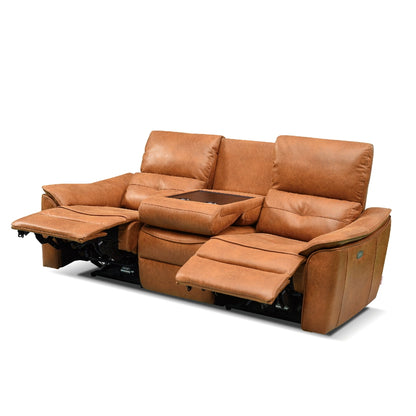 (コストコ) 関家具 RELAX FORM レザーテックス 3人掛け電動ソファ バッジオ