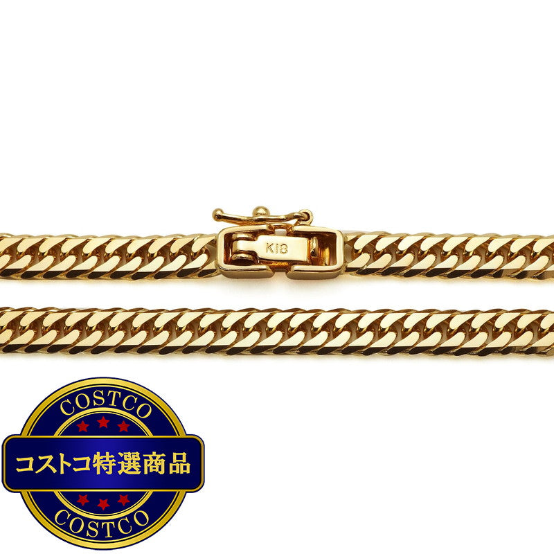 (コストコ) K18 喜平ネックレス 6面カットダブル 20g 60cm