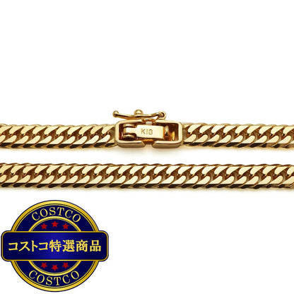 (コストコ) K18 喜平ネックレス 6面カットダブル 20g 60cm