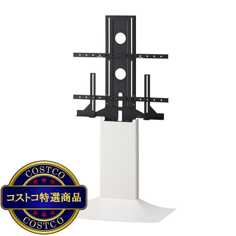 (コストコ) 朝日木材加工 壁寄せテレビスタンド WS-F820-WW ホワイト&ホワイト