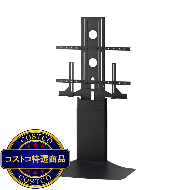 (コストコ) 朝日木材加工 壁寄せテレビスタンド WS-F820-BB ブラック&ブラック