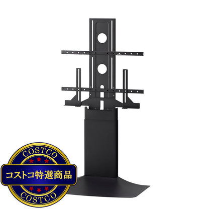 (コストコ) 朝日木材加工 壁寄せテレビスタンド WS-F820-BB ブラック&ブラック