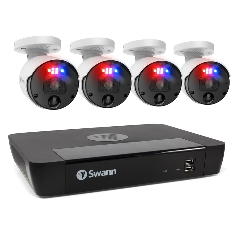 (コストコ) Swann（スワン）エンフォーサー 8CH 12MP NVRセキュリティシステム 2TB バレット型カメラ4台セット SWNVK-890004