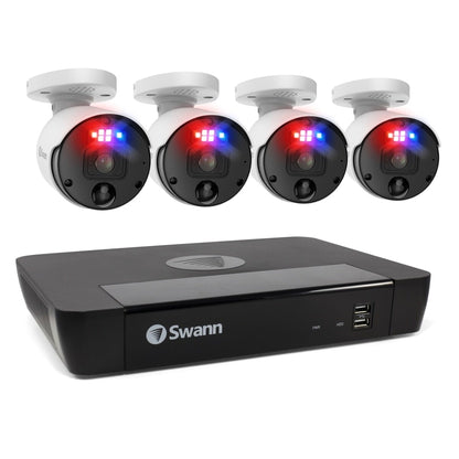 (コストコ) Swann（スワン）エンフォーサー 8CH 12MP NVRセキュリティシステム 2TB バレット型カメラ4台セット SWNVK-890004