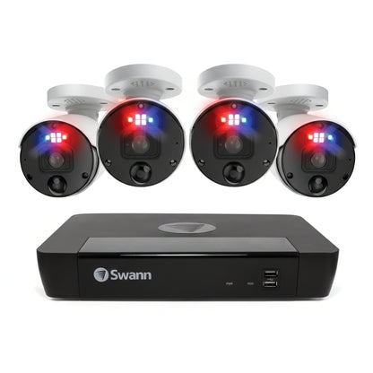 (コストコ) Swann（スワン）エンフォーサー 8CH 12MP NVRセキュリティシステム 2TB バレット型カメラ4台セット SWNVK-890004