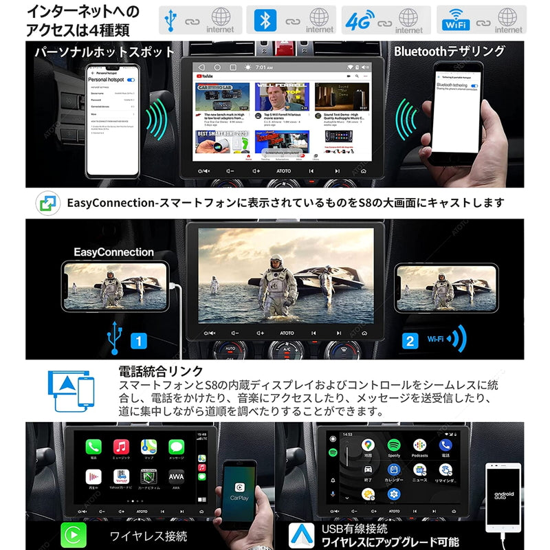 (コストコ) ATOTO S8 Professional 10”ディスプレイオーディオ