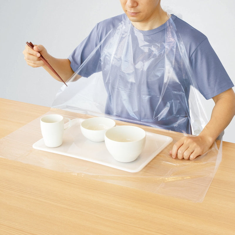 (コストコ) プラスハート　使い捨て食事用エプロンフラット60枚