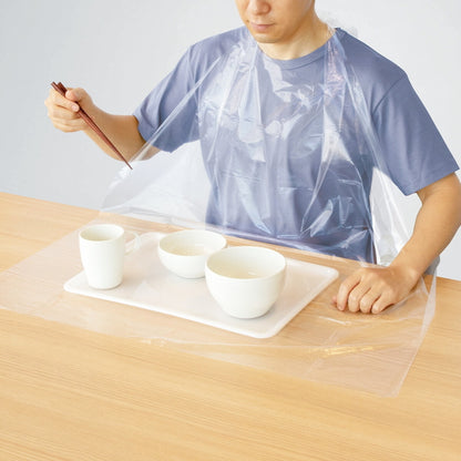 (コストコ) プラスハート　使い捨て食事用エプロンフラット60枚