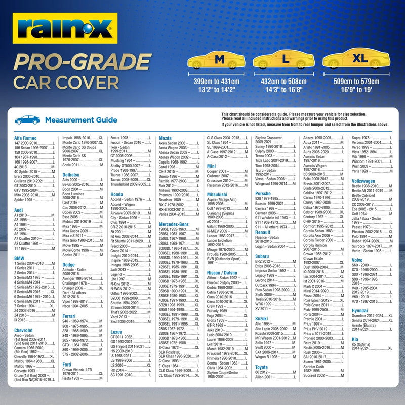 (コストコ) RAIN-X プログレード カーカバー M
