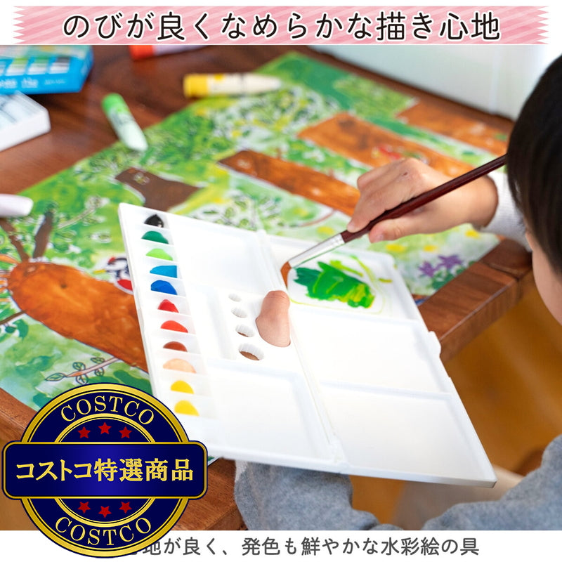 (コストコ) サクラクレパス マット水彩絵の具 15色セット