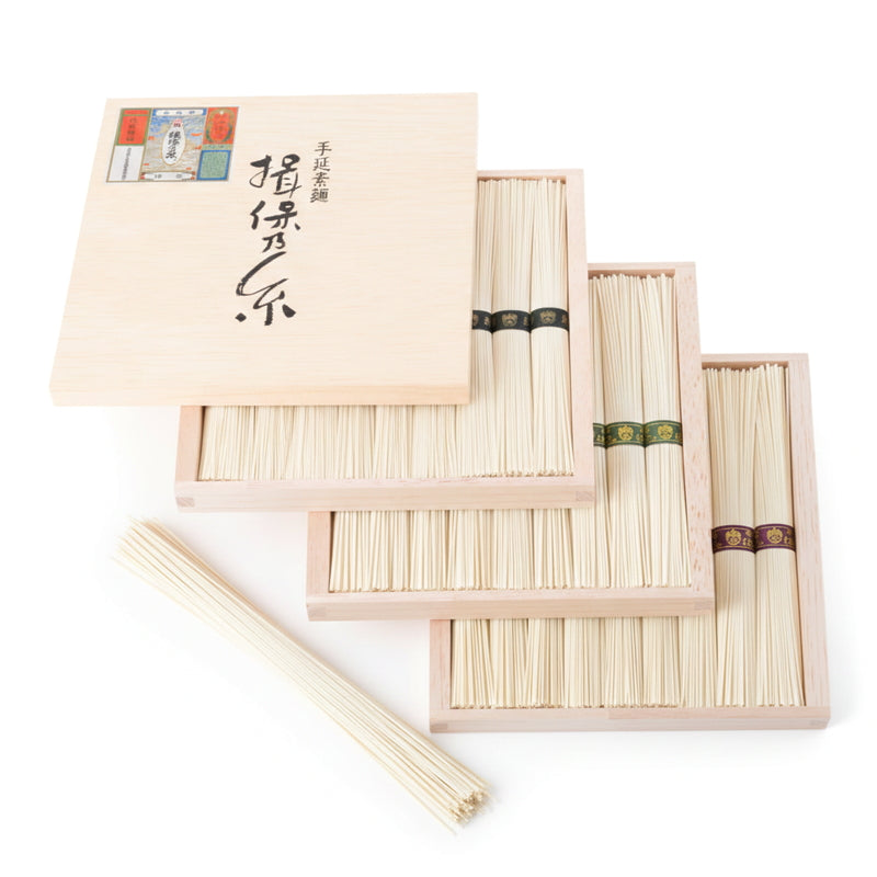 (コストコ) 揖保乃糸 手延素麺 三段重 50gｘ27束