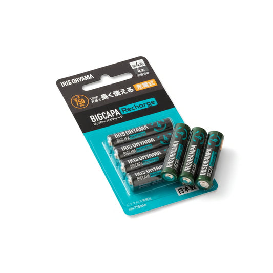 (コストコ) アイリスオーヤマ ビックキャパ リチャージ 単4形ニッケル水素電池 4本パック BCR-S4MH／4B  4セット