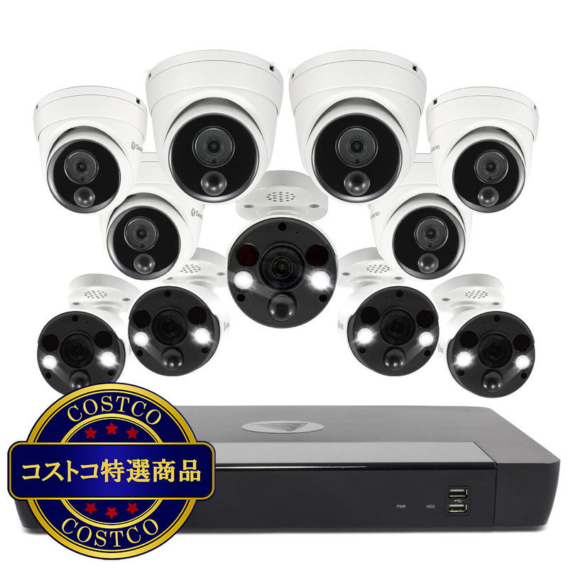 (コストコ) Swann（スワン）16CH NVR 4TB システム 4K カメラ12台セット