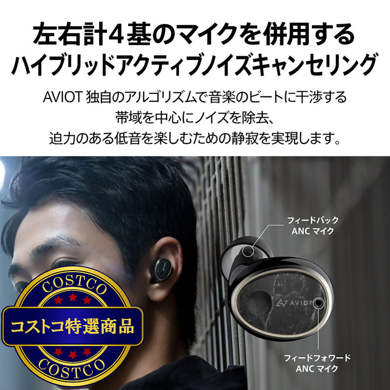 (コストコ) AVIOT 完全ワイヤレスイヤホン TE-BD11tR ダークルージュ