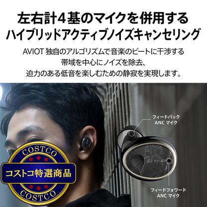 (コストコ) AVIOT 完全ワイヤレスイヤホン TE-BD11tR ダークルージュ