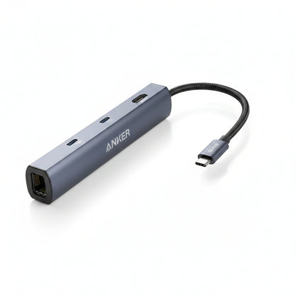 (コストコ) Anker（アンカー）USB-C イーサネットハブ 6ポート 最大出力53W A8365NA1