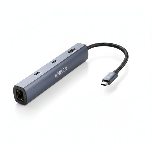 (コストコ) Anker（アンカー）USB-C イーサネットハブ 6ポート 最大出力53W A8365NA1