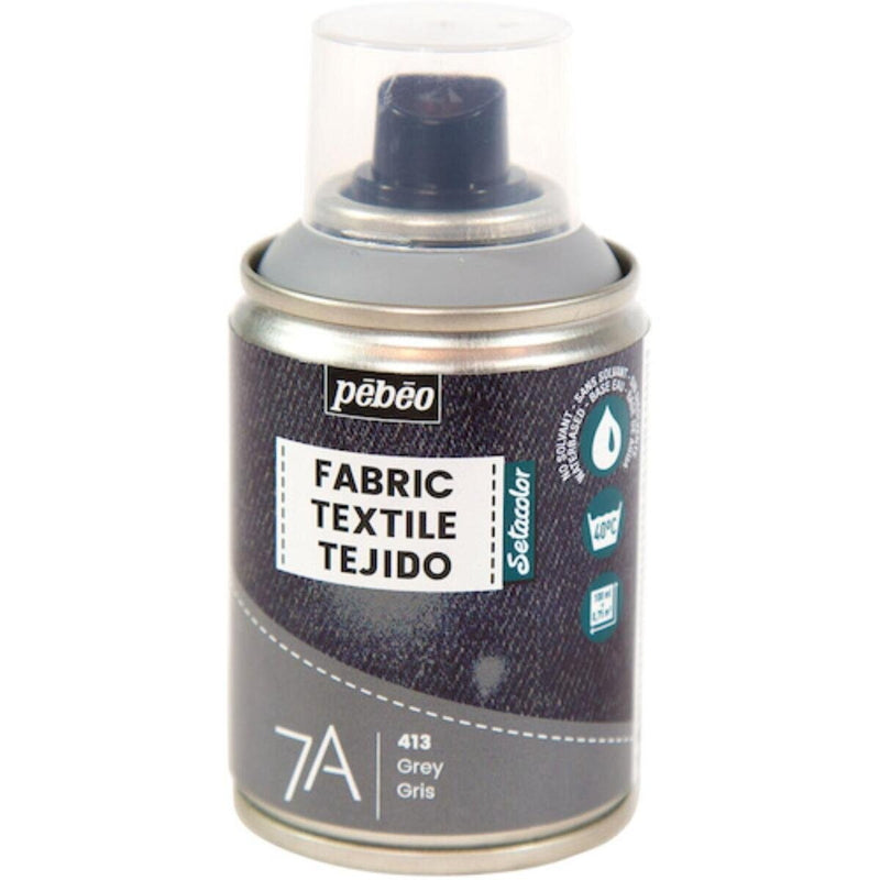 (コストコ) ペベオ 布用水性アクリルペイントスプレー 7A Spraysセタスプレー 100ml ライトグレイ  6セット