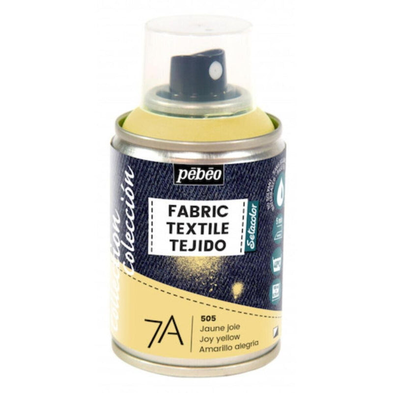 (コストコ) ペベオ 布用水性アクリルペイントスプレー 7A Spraysセタスプレー 100ml ジョイイエロー  6セット