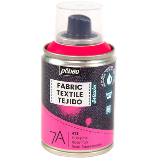 (コストコ) ペベオ 布用水性アクリルペイントスプレー 7A Spraysセタスプレー 100ml 蛍光ピンク  6セット