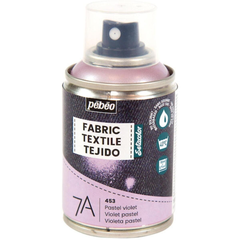 (コストコ) ペベオ 布用水性アクリルペイントスプレー 7A Spraysセタスプレー 100ml パステルバイオレット  6セット