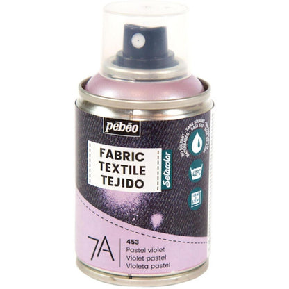 (コストコ) ペベオ 布用水性アクリルペイントスプレー 7A Spraysセタスプレー 100ml パステルバイオレット  6セット