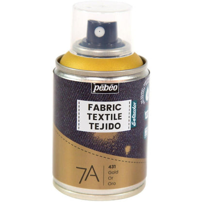 (コストコ) ペベオ 布用水性アクリルペイントスプレー 7A Spraysセタスプレー 100ml ゴールド  6セット