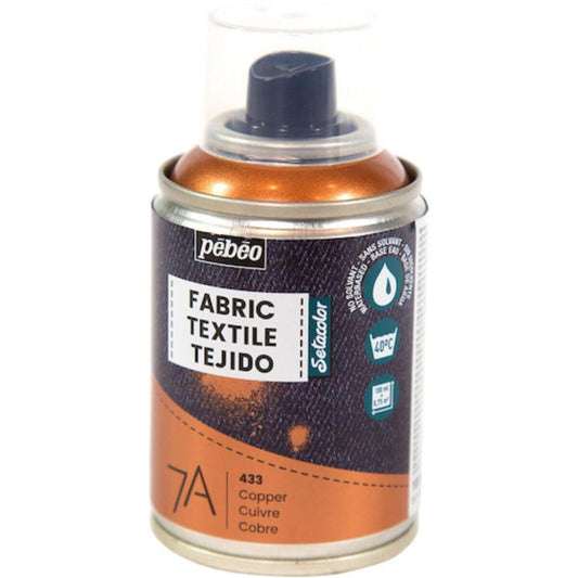 (コストコ) ペベオ 布用水性アクリルペイントスプレー 7A Spraysセタスプレー 100ml コッパー  6セット