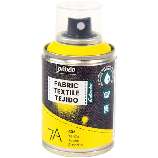 (コストコ) ペベオ 布用水性アクリルペイントスプレー 7A Spraysセタスプレー 100ml イエロー イエロー  6セット
