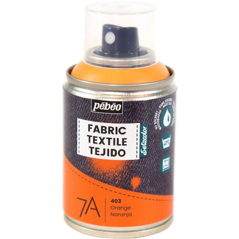 (コストコ) ペベオ 布用水性アクリルペイントスプレー 7A Spraysセタスプレー 100ml オレンジ  6セット