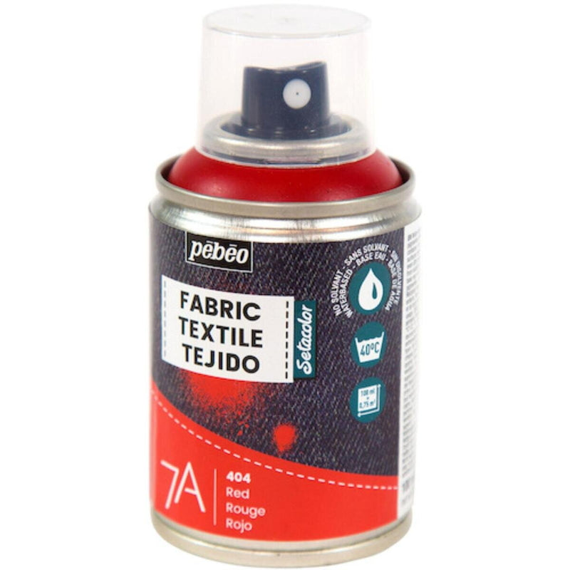 (コストコ) ペベオ 布用水性アクリルペイントスプレー 7A Spraysセタスプレー 100ml レッド  6セット