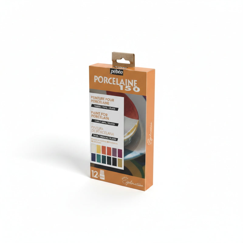(コストコ) ペベオ(Pebeo) 陶器用水性アクリル絵具 ポーセレン150 (20ml x 12色)ディスカバリーセット