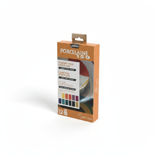 (コストコ) ペベオ(Pebeo) 陶器用水性アクリル絵具 ポーセレン150 (20ml x 12色)ディスカバリーセット
