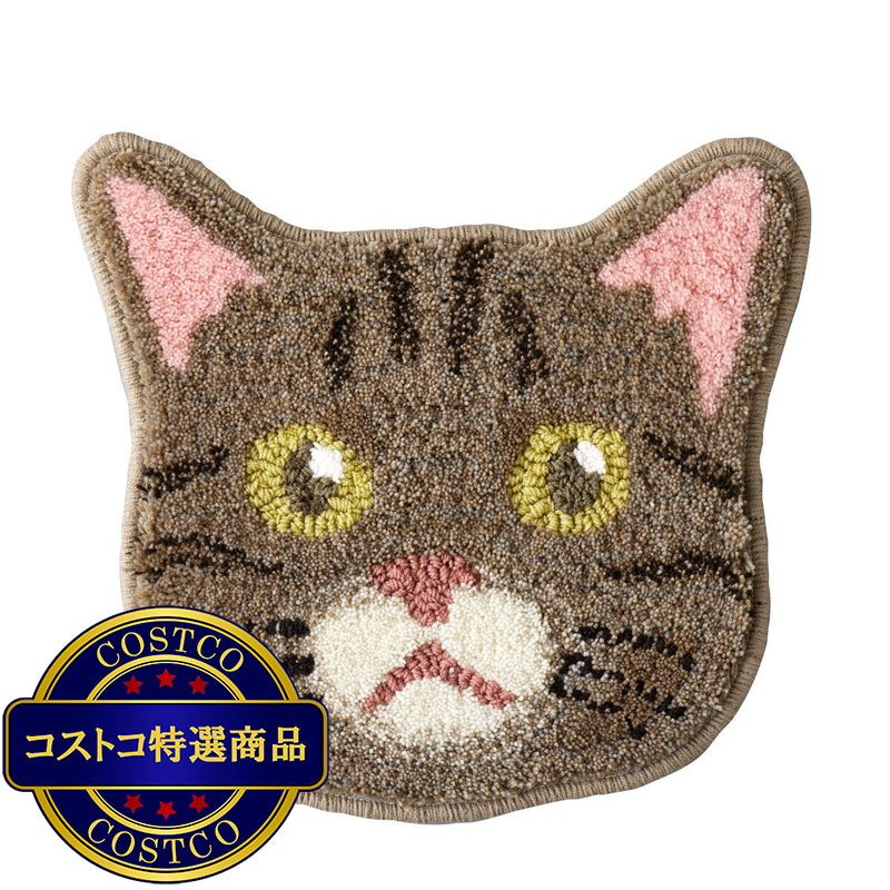 (コストコ) スミノエ チェアパッド ネコカオ キジトラ