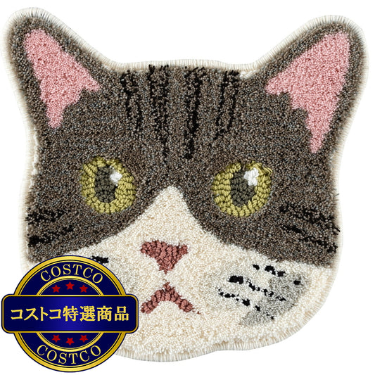 (コストコ) スミノエ チェアパッド ネコカオ キジシロ