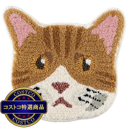(コストコ) スミノエ チェアパッド ネコカオ チャシロ
