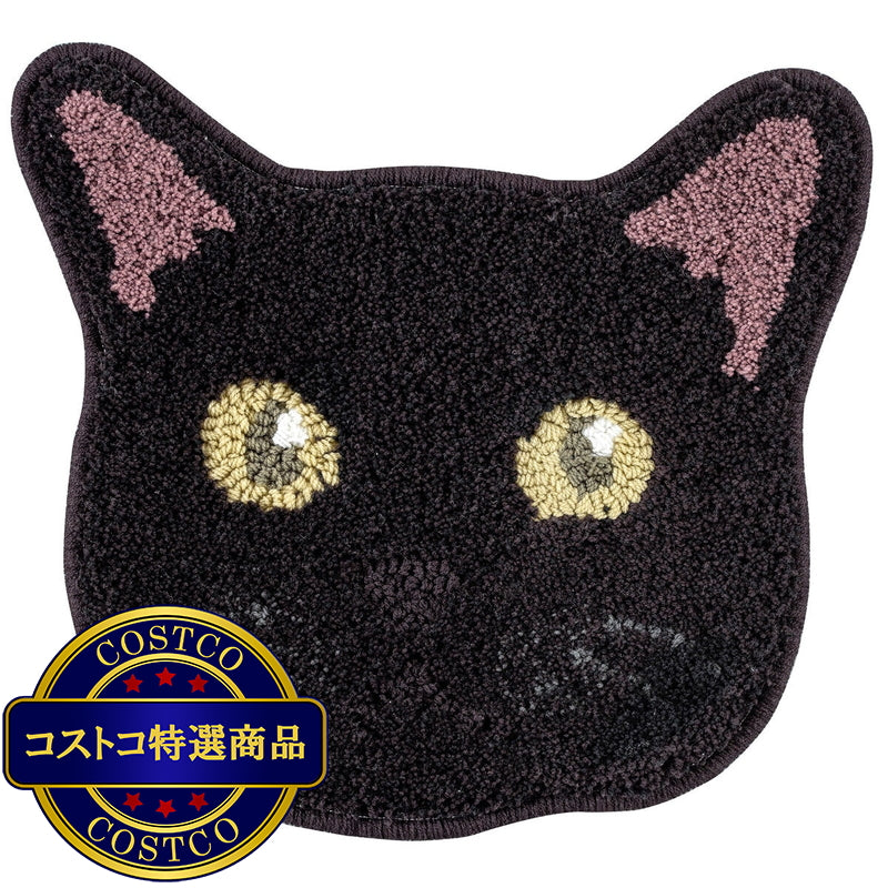 (コストコ) スミノエ チェアパッド ネコカオ クロ