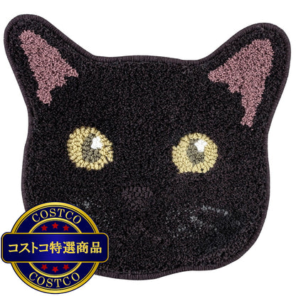 (コストコ) スミノエ チェアパッド ネコカオ クロ