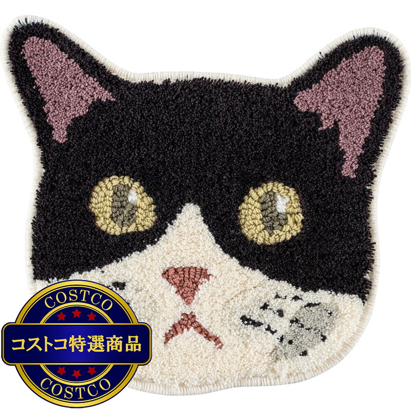 (コストコ) スミノエ チェアパッド ネコカオ ハチワレ