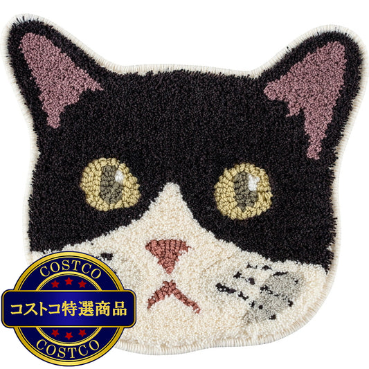 (コストコ) スミノエ チェアパッド ネコカオ ハチワレ