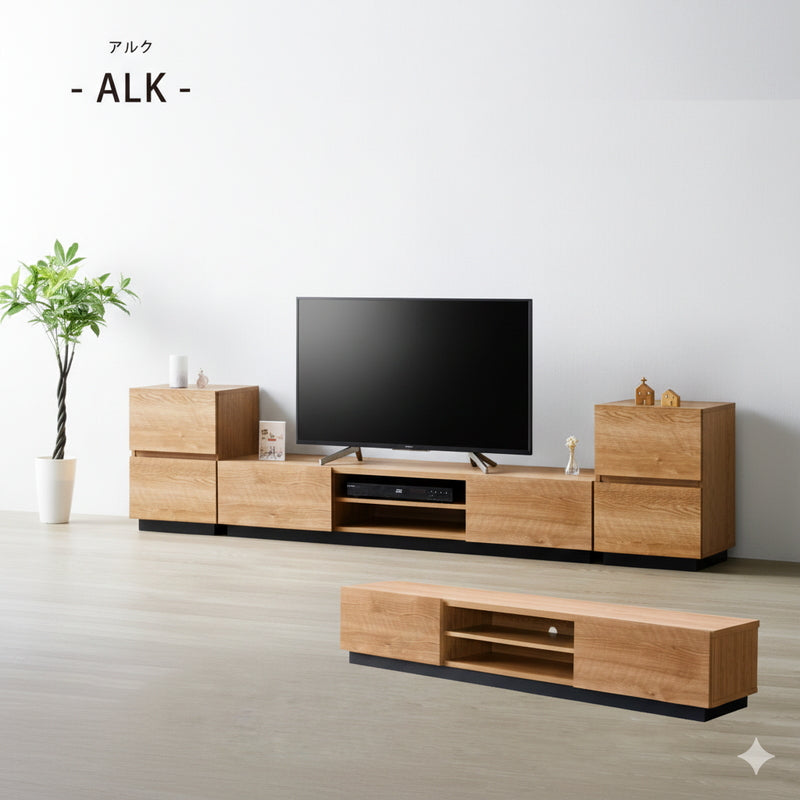 (コストコ) 朝日木材加工 テレビ台 アルク 65型 幅151.4cm ALK-3015AV
